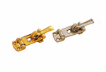A&B Industries Polished Brass & Stainless Steel Locking-Cam Latch - Reverse or Open Mount