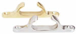 A&B Industries Polished Cast Bronze and Chrome Straight Chock