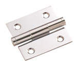 A&B Industries Polished Brass & Stainless Steel Extruded Removable Butt Hinge