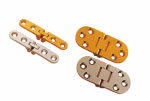 A&B Industries Polished Brass & Chrome Table Hinges