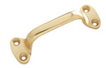 A&B Industries Polished Brass & Chrome Heavy Duty Door Handle