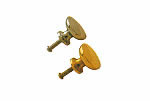 A&B Industries Polished Brass & Chrome Drawer Knob