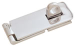 A&B Industries Polished Brass & Chrome Heavy Duty Hasp