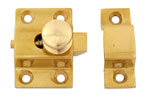 SailboatStuff Brass Cupboard Catch with Knob