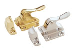 A&B Industries Polished Brass & Chrome Cupboard Catch with Handle