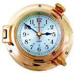 A&B Industries Bronze Porthole Clock