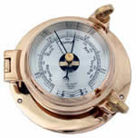 A&B Industries Bronze Porthole Barometer