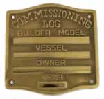 A&B Industries Cast Brass Commissioning Log