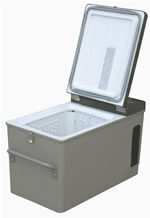 Engel MT17F-U1 Compact Dual Voltage Fridge-Freezers Open View