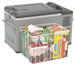 Engel MT35F-U1 Compact Dual Voltage Fridge-Freezers with Food Container Displayed