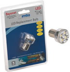Reader BA15s Single and BA15d Double Contact Bayonet LED Replacement Bulbs by Imtra Marine Lighting