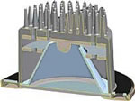 Norfolk PowerLED Spotlight Cross-Section Graphic by Imtra Marine Lighting