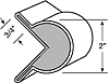 Perimeter Industries 2" Diameter 3/4 Round Gunnel Guard
