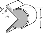 Perimeter Industries 4" Diameter 3/4 Round Gunnel Guard