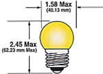 SailboatStuff G12 Medium Screw Base White Frosted Light Bulb Illustration