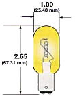 Precision Lighting T-8 Double Contact Bayonet Clear Light Bulb Illustration