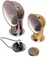 SailboatStuff Stainless Steel & Titan Tuff Gold Round Cowl Vents