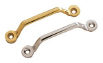 SailboatStuff Polished Brass & Chrome Angular Door Handle