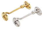 SailboatStuff Polished Brass & Chrome Gooseneck Cabin Door Hook