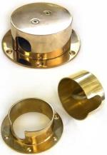 SailboatStuff Brass & Chrome Round Rope Deck Pipe