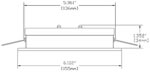 Avalon 155 PowerLED Down Light Diagram by Imtra Marine Lighting