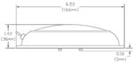 Gibraltar Stainless Steel PowerLED Dome Light Diagram by Imtra Marine Lighting