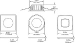 Ventura Round Recessed PowerLED Spot Light Diagram by Imtra Marine Lighting