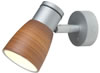 Matte Chrome with Brown Glass Munich LED Shade Reading Light by Imtra Marine Lighting