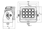 Imtra Offshore 12-LED Marin Deck Light Dimensional Drawing