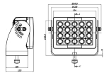 Imtra Offshore 20-LED Marin Deck Light Dimensional Drawing