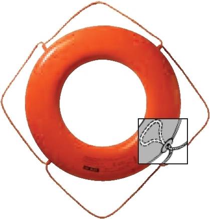 Taylor Made USCG-geprüfter Rettungsring – 61 Cm, Orange, Aus Vinyl Und Schaum, Für Boote & Wassersport