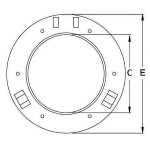 Man Ship 316 Stainless Steel  Fixed Porthole Diagram