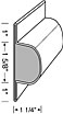 Perimeter Industries Small Dock & Poster Bumper Side View Diagram