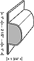 Perimeter Industries Medium Dock & Poster Bumper Side View Diagram