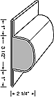 Perimeter Industries Large Dock & Poster Bumper Side View Diagram