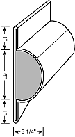 Perimeter Industries Extra Large Dock & Poster Bumper Side View Diagram