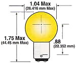 SailboatStuff G8 Double Contact Bayonet Clear Light Bulb Illustration