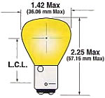 SailboatStuff RP11 Double Contact Bayonet Clear Light Bulb Illustration