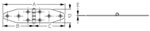 Sea-Dog Polished Stamped 304 Stainless Steel Heavy Duty Strap Hinges Diagram