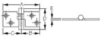 Sea-Dog Stainless Steel Locking Take-Apart Hinge Diagram