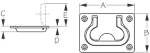 Sea-Dog Flush Hatch Pulls Diagram