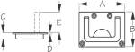 Sea-Dog Hatch Lift Handles Diagram