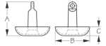 Sea-Dog Cast Iron Mushroom Anchor Diagram