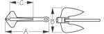 Sea-Dog Cast Iron Navy Anchor Diagram