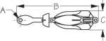 Sea-Dog Galvanized Iron Folding Grapnel Anchor Diagram