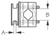 Sea-Dog Nylon/Stainless Rail Mount Loop Cleat Fender Cleat Diagram