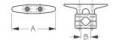 Sea-Dog Nylon Rail Mount and Cleat Diagram