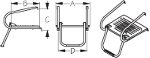 Sea-Dog Inboard/Outboard Swim Platform Kit with Ladder Diagram