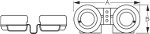 Sea-Dog Twin Mini Compact Horn Diagram