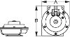 Sea Dog Hidden Mount Mini Compact Horn Diagram